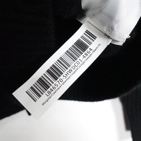 NWOT Quince Mongolian Cashmere Fisherman Cropped Cardigan Sweater Women’s XL - Picture 6 of 10